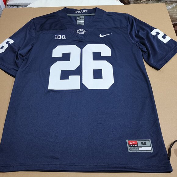 Nike Navy and White Men's Jersey - Picture 1 of 4